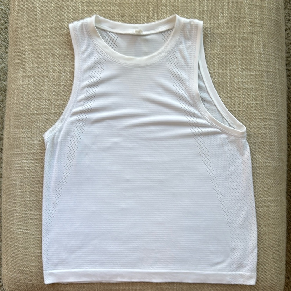GUC White Lululemon Tank Size 6